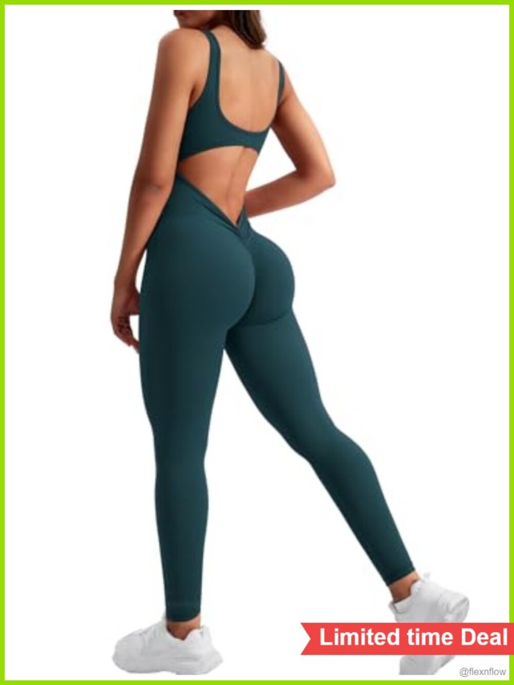Sleeveless Backless Jumpsuit Bodycon Gym Workout One Piece